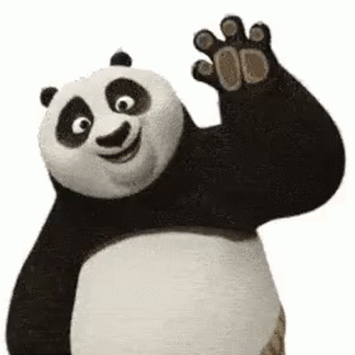 Kung Fu Panda Po Waving GIF
