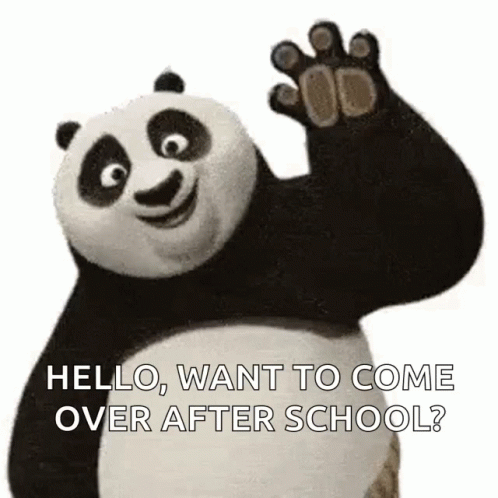 Kung Fu Panda Waving GIF