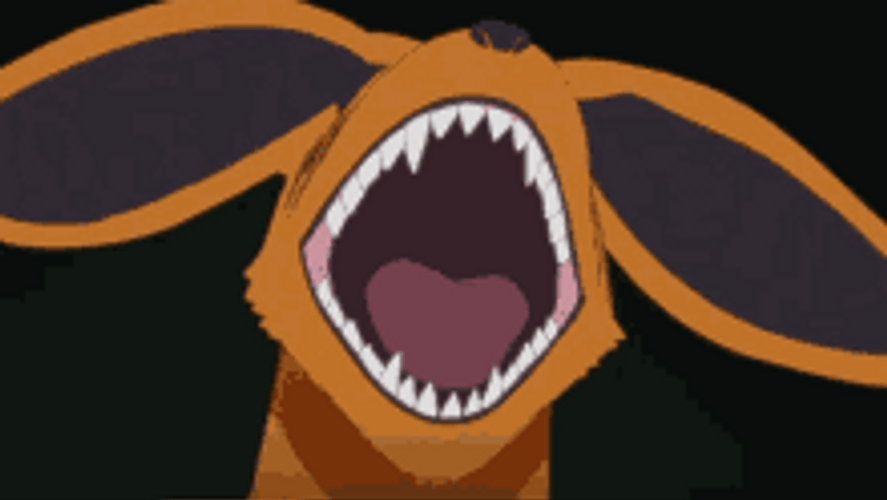 Kurama Nine Tailed Beast Laughing GIF