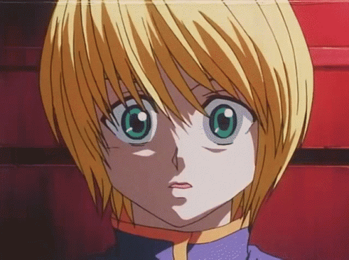 Kurapika Can't Look GIF