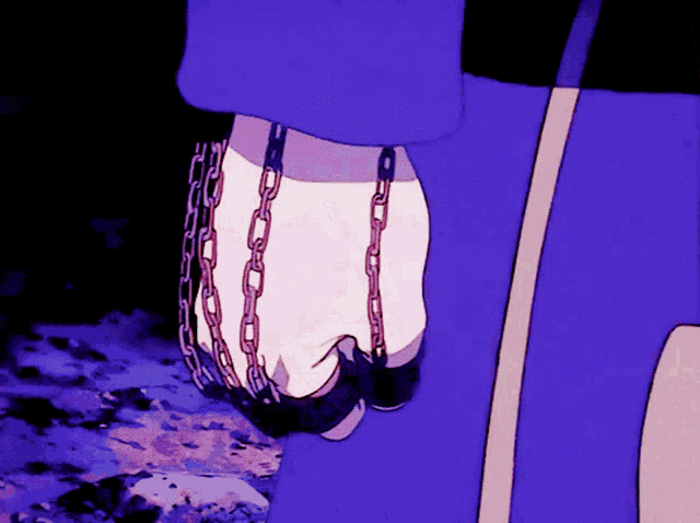 Kurapika Kissing Chains GIF