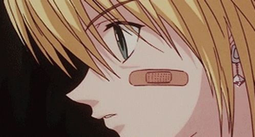 Kurapika With Band Aid GIF