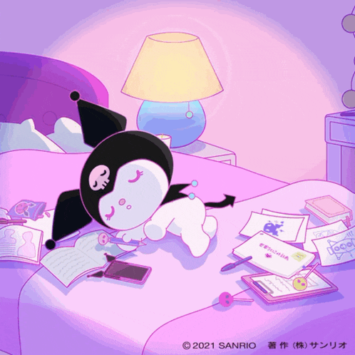 Kuromi Sleep Gif GIF