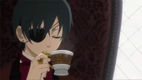Kuroshitsuji Ciel Phantomhive Drinking Hot Coffee GIF