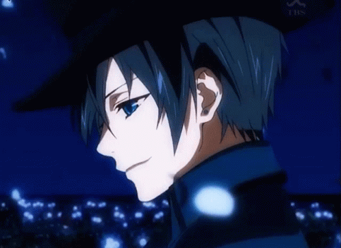 Kuroshitsuji Smiling Ciel Phantomhive Side Profile GIF