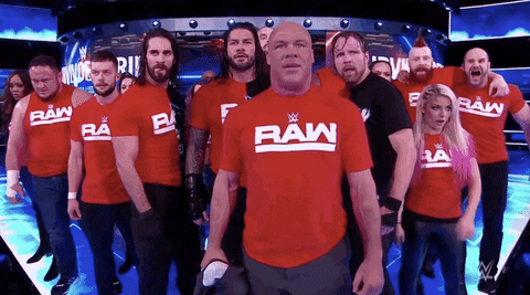 Kurt Angle Raw Team Line Up Meme GIF
