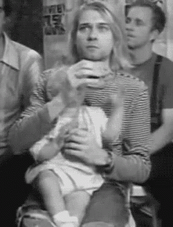Kurt Cobain Baby Daughter GIF