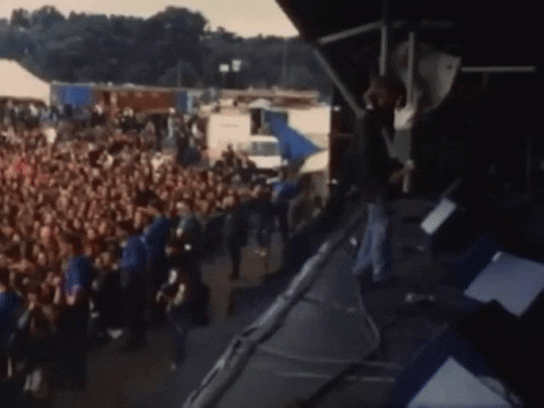 Kurt Cobain Stage Jump GIF