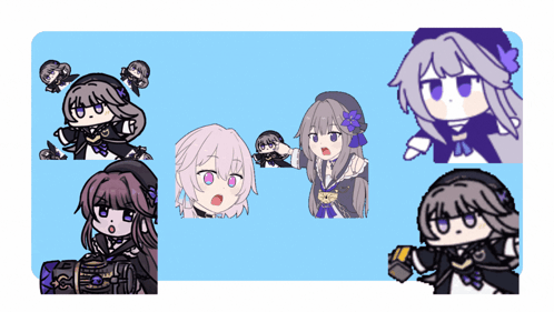 Kuru Kuru Anime Girl Sticker GIF