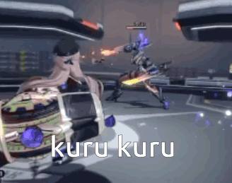 Kuru Kuru Herta Fighting GIF