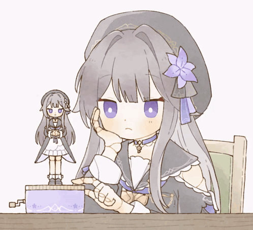 Kuru Kuru Herta Playing Jewelry Box GIF