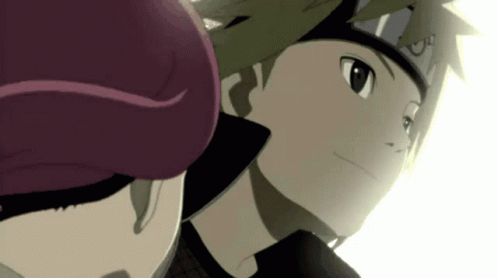 Kushina Uzumaki Looking At Minato Namikaze GIF