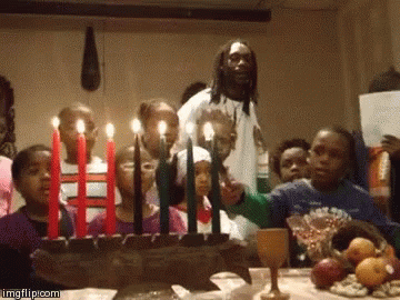 Kwanzaa Seven Candles GIF