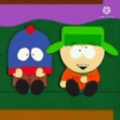 Kyle Broflovski And Stan Marsh Cover Face GIF