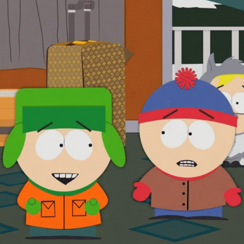 Kyle Broflovski And Stan Marsh High Five GIF