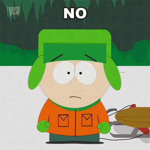Kyle Broflovski Say No GIF