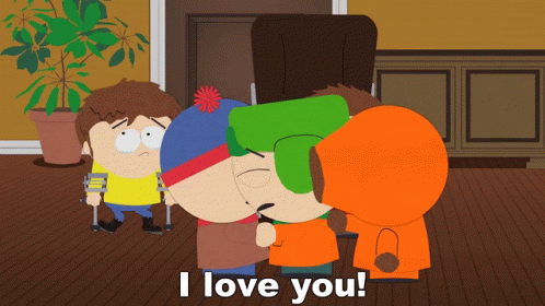 Kyle Broflovski Saying I Love You Too Stan GIF