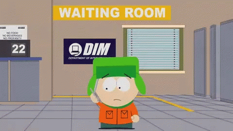 Kyle Broflovski Waiting Patiently GIF