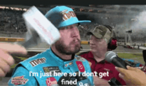 Kyle Busch Being Interviewed GIF