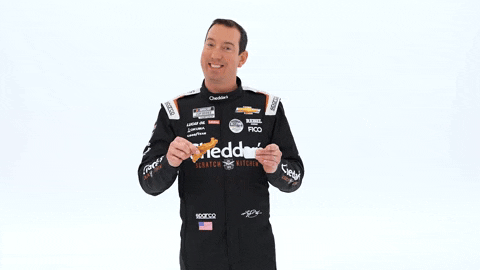 Kyle Busch Eating Chicken GIF