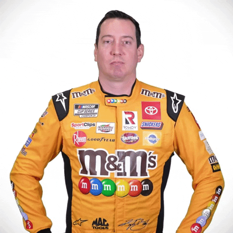 Kyle Busch Pointing His Finger GIF