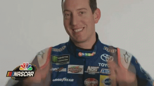 Kyle Busch Showing Two Thumbs Ups GIF