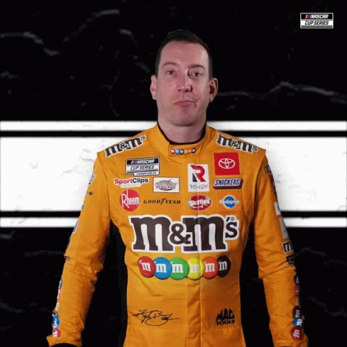 Kyle Busch Shrugging His Shoulders GIF
