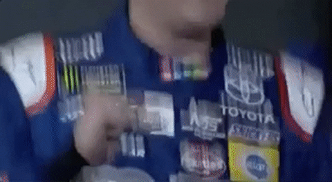 Kyle Busch Touching His Ring GIF