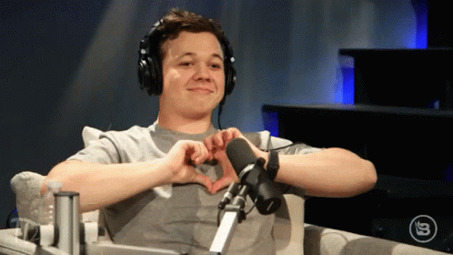 Kyle Howard Rittenhouse Heart Hand Signal GIF