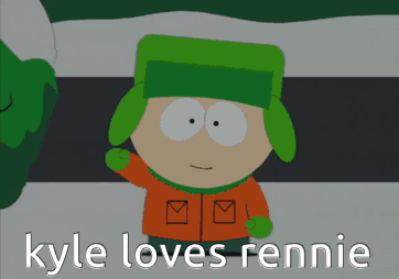 Kyle Loves Rennie Cartoon Character GIF