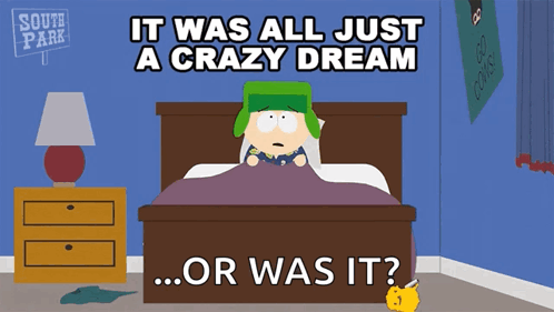 Kyle South Park Lying in Bed Dreaming
