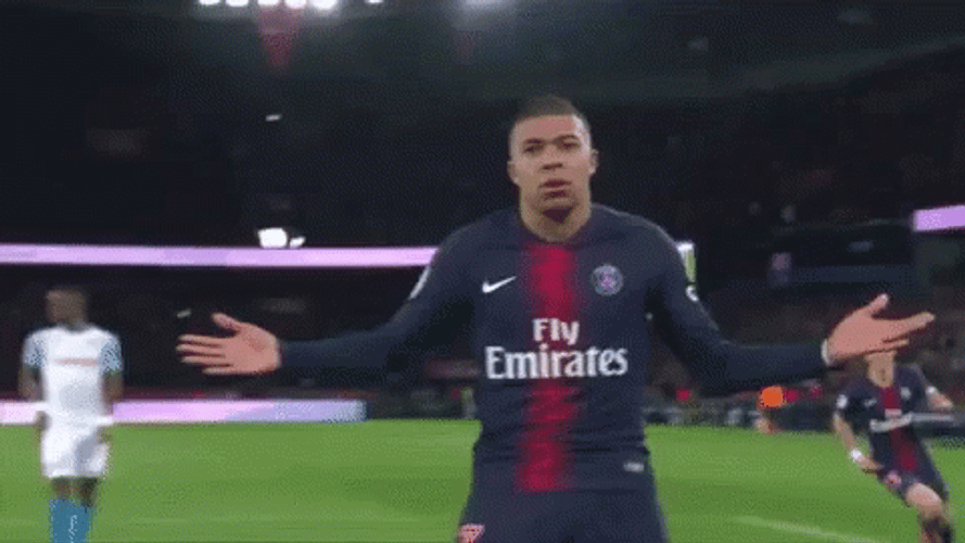 Kylian Mbappe Can't Believe Game Reaction GIF