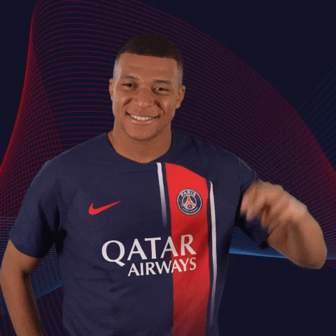Kylian Mbappe Funny Salute GIF