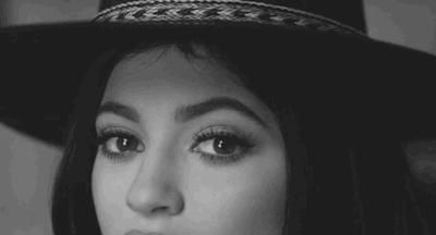 Kylie Jenner Black And White Look GIF