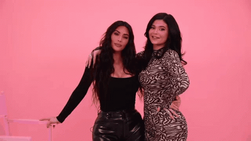 Kylie Jenner Hugging Kim K GIF