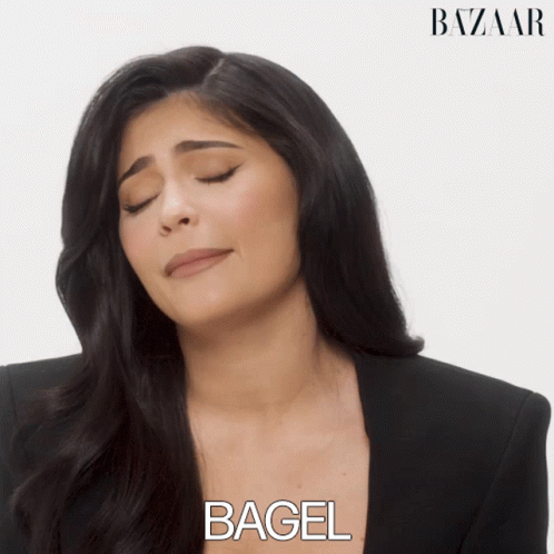 Kylie Jenner Saying Bagel GIF