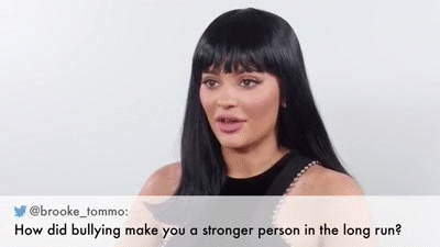 Kylie Jenner Talks About Bullying GIF