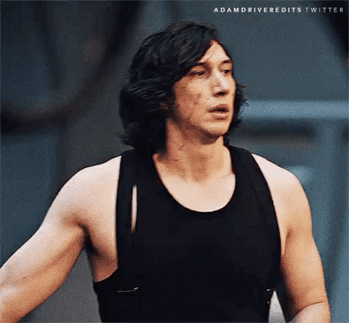 Kylo Ren Adam Driver Behind The Scenes GIF