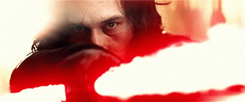 Kylo Ren Star Wars Lightsaber Laser Stare GIF