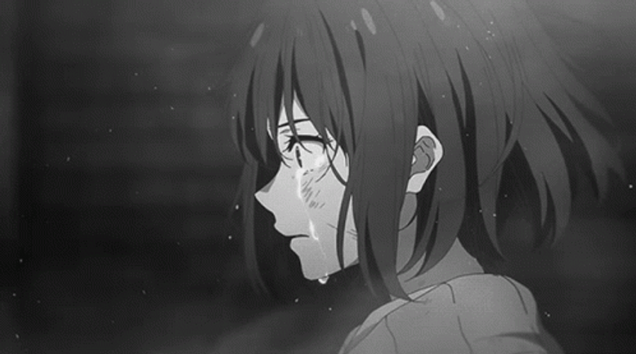Kyoukai No Kanata Anime Mirai Crying GIF