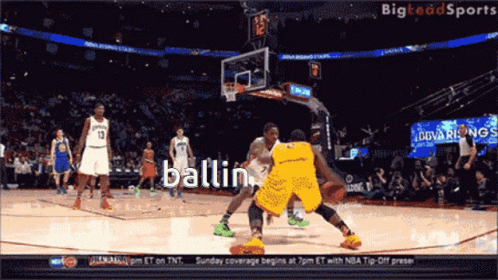Kyrie Irving Step Back Three Ballin GIF