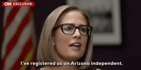 Kyrsten Sinema Registered Arizona Independent GIF