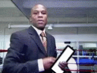 Mayweather Throwing Letter L GIF