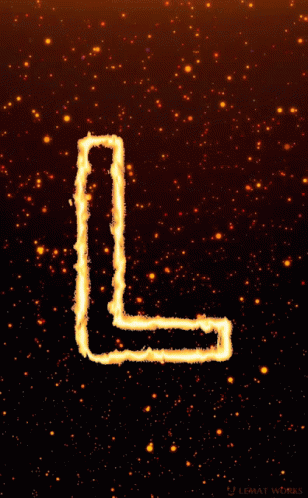 Blazing Wallpaper Letter L GIF