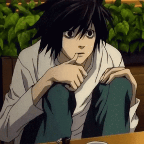 L Death Note Cute GIF