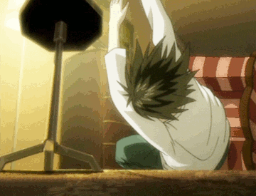 L Death Note Fall GIF