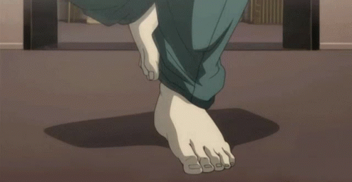 L Death Note Feet To Head GIF
