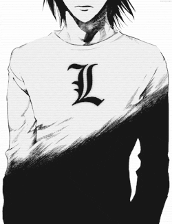 L Death Note Glitch Animation GIF