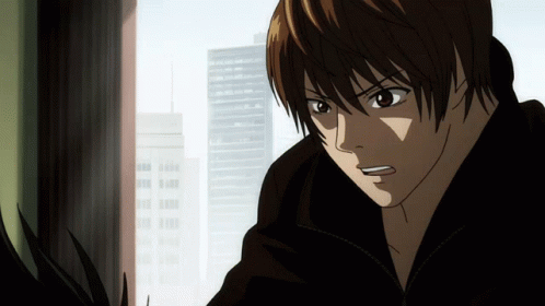L Death Note Kicked Light Yagami GIF