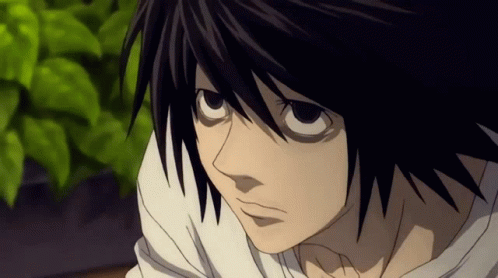 L Death Note Smiling GIF